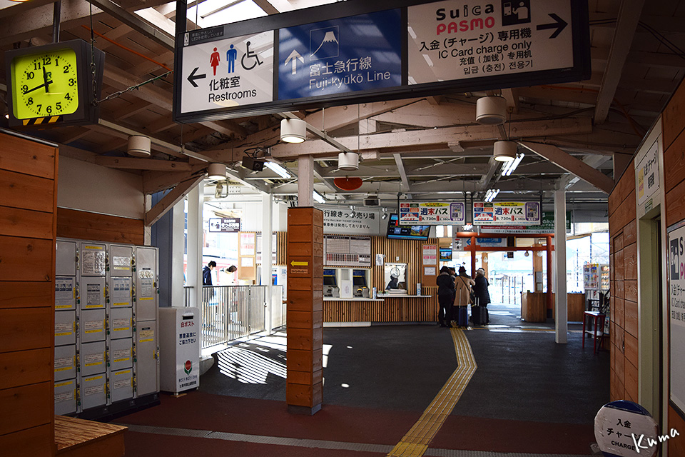 大月駅平地から山の展望