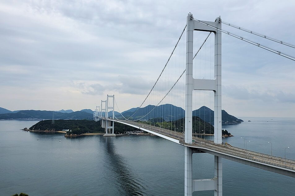 来島海峡大橋塔頂体験
