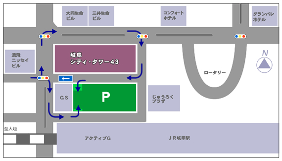 名鉄岐阜 岐阜市-駅 周辺の予約制駐車場 -