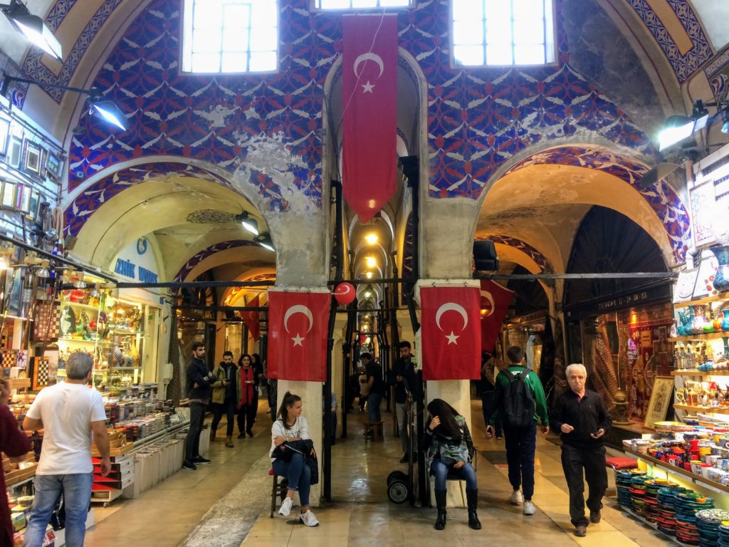 トルコランプ グランドバザール 土産屋 お土産の写真素材