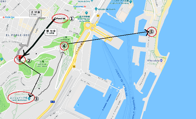 バルセロナの観光地図-観光にバルセロナの地図 カタルーニャスペイン