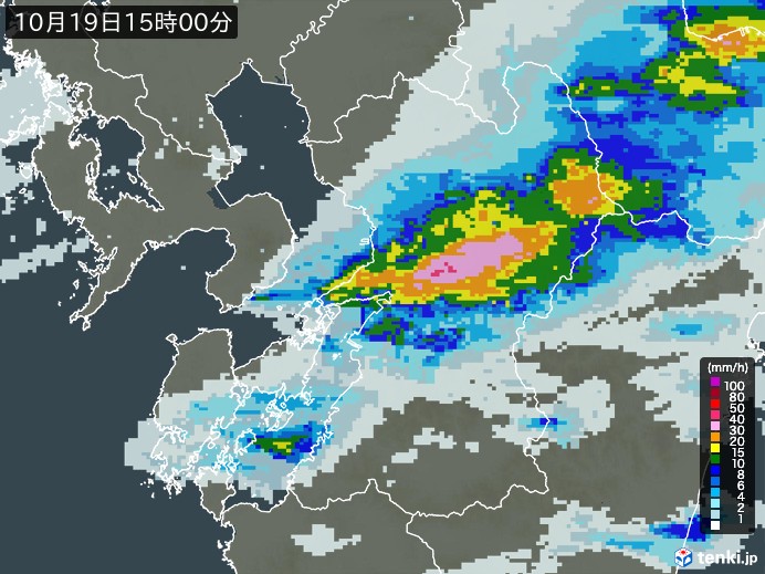 熊本県の過去の雨雲レーダー 2025年07月18日- 日本気象協会 tenki.jp