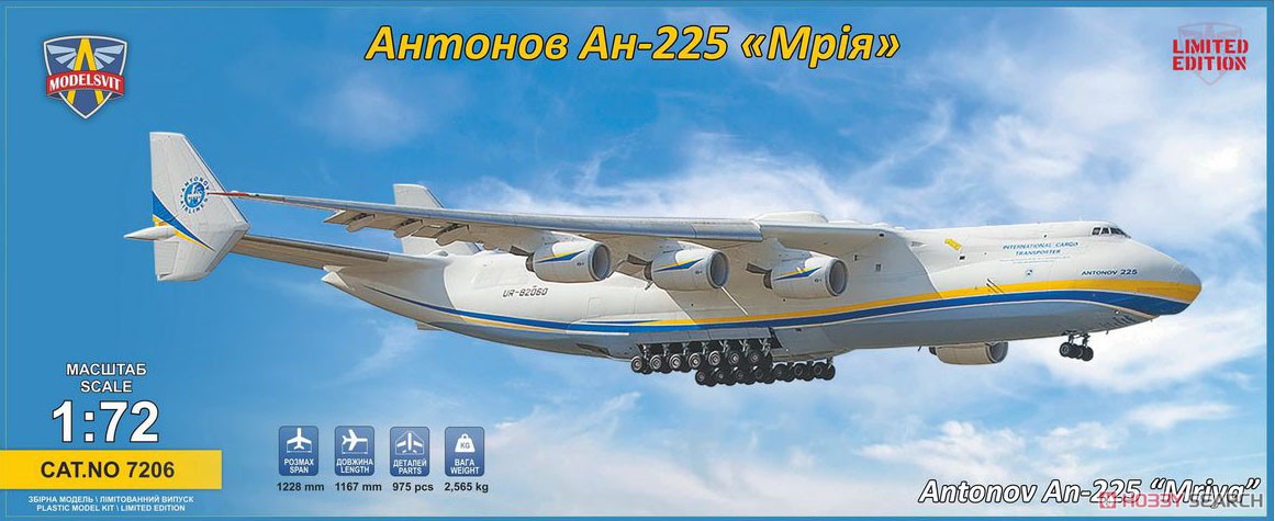 アントノフAn-225ムリーヤを偲ぶシテイリョウコウ