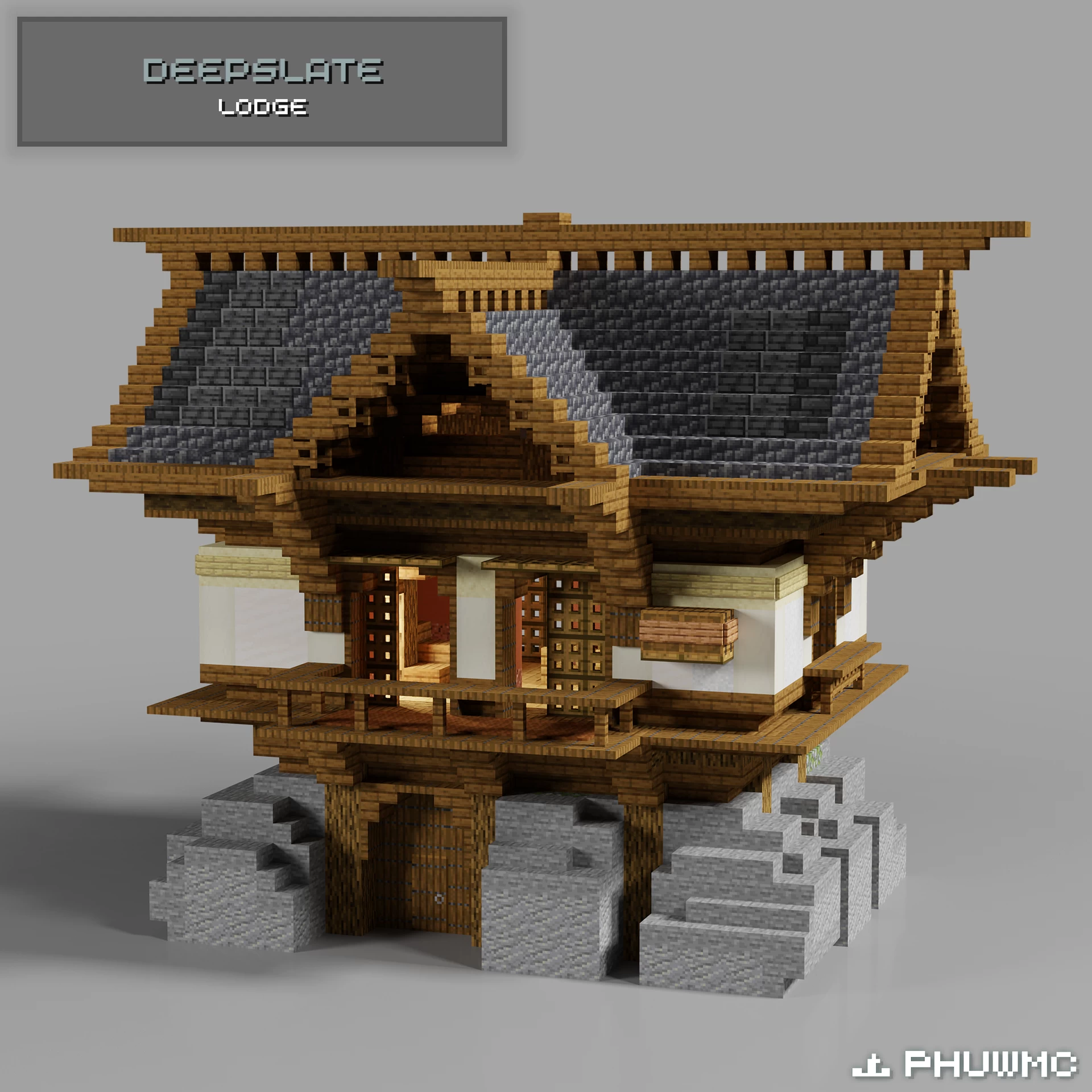 マインクラフト統合版 森からマルチ8 雪山ロッジ作り藤村のゲーム日記