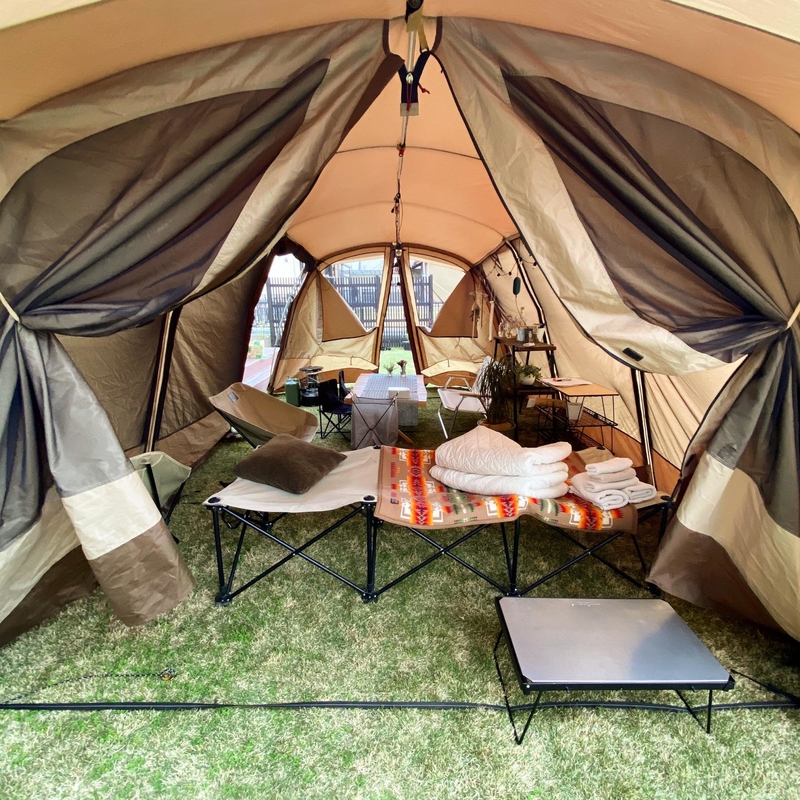 簡単なのに「こなれ感」が抜群にアップ！テント内のコーディネート裏ワザ大公開 – ガルビィプラス