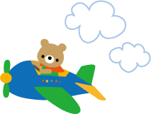 飛行機イラスト・シルエット素材01イラスト無料・かわいいテンプレート