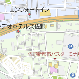 構内図 佐野新都市バスターミナル佐野市