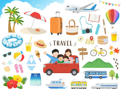 旅行している人のイラスト-1商用可・フリーイラスト素材集ちょうどいいイラスト