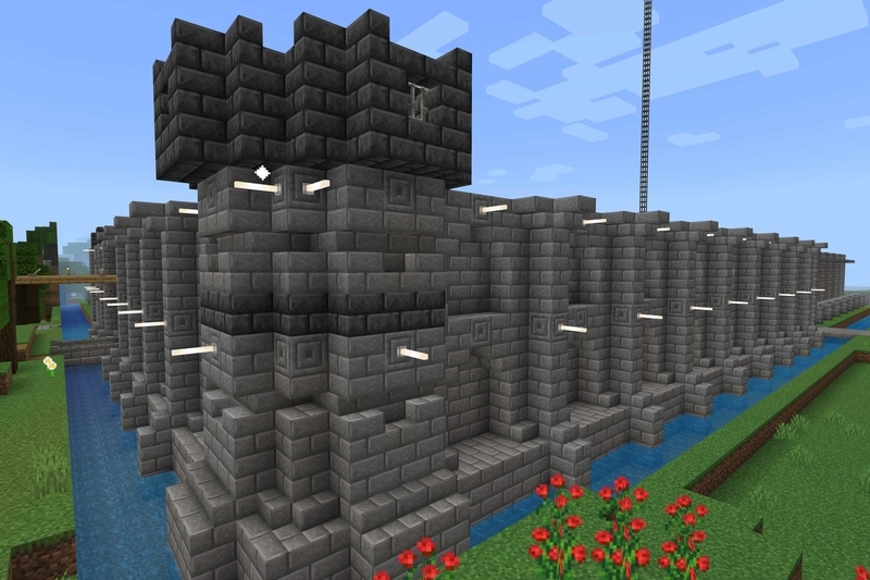 マイクラ建築 城壁に囲まれた雪山の村を作る。 マイクラ実況10