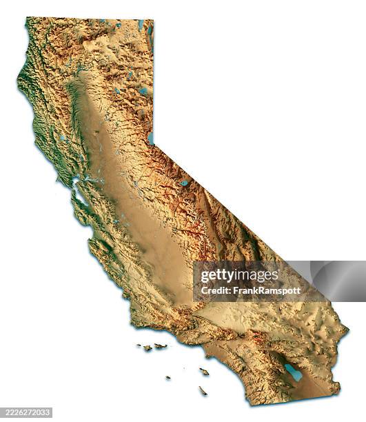15,017 Map California Stock