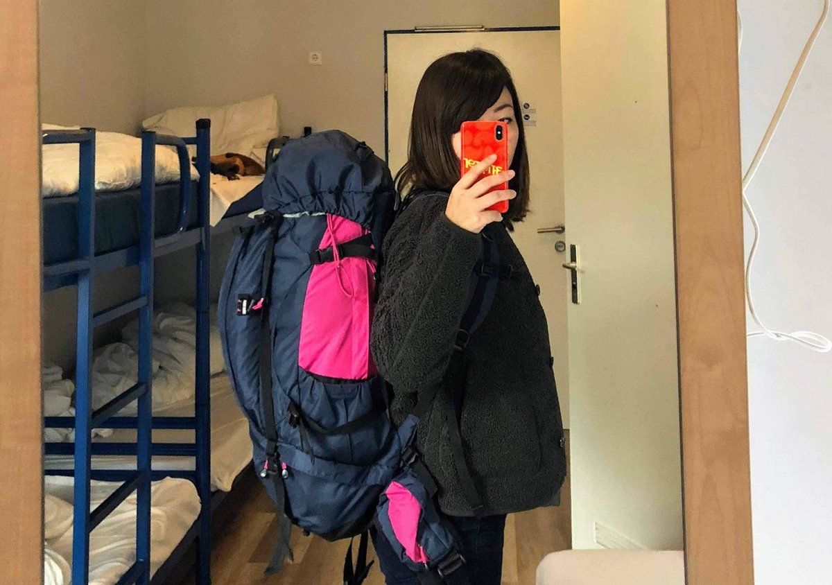 冬ヨーロッパ旅行２週間のバックパックの中身 女子 公開