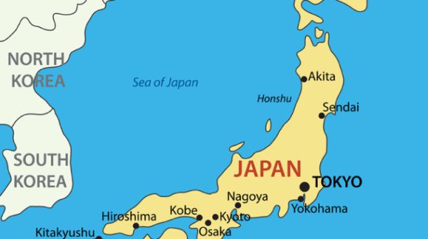 地図 日本 中国