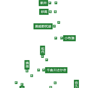 姨捨SA 下り の夜景長野県千曲市-こよなく夜景を愛する人へ