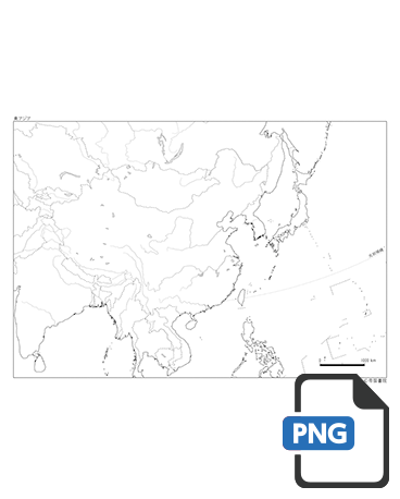 東アジアとオセアニア地図 - 詳細なベクトル図のイラスト素材・ベクター