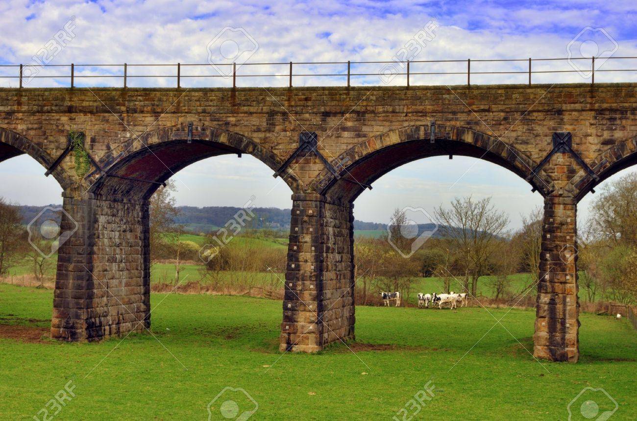 ゲルツシュ高架橋、ドイツのゲルツシュタル橋は、ドイツの鉄道橋です。これは、世界最大のレンガ造りの橋です。の写真素材・画像素材 Image99341150