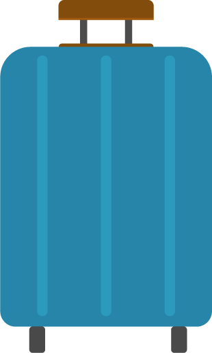 旅行 スーツケース：イラスト無料