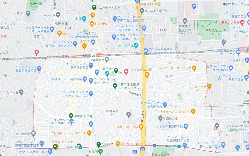 高円寺駅 杉並区 店舗開業に役立つエリアガイド -