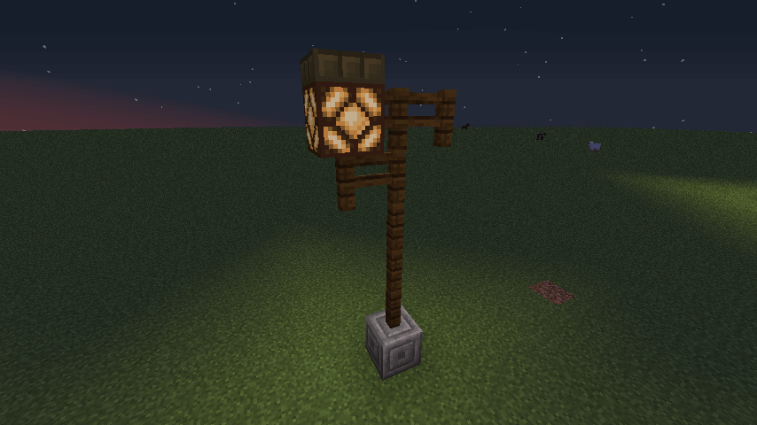 街路樹・街灯・橋灯を整備する - Minecraft街発展にっき