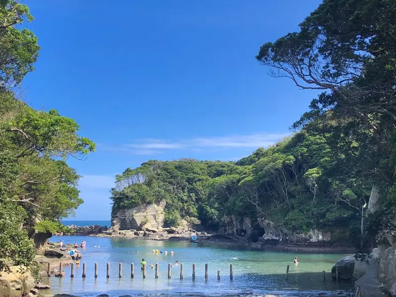 鵜原理想郷を空撮房総タウン.com