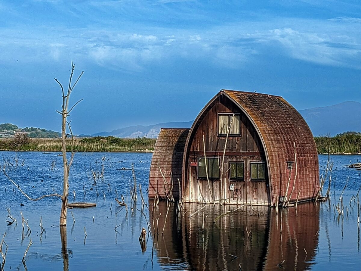 鹿忍グリーンファーム跡の水没ペンション村 衝撃の風景 瀬戸内市