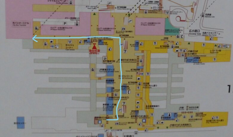 道案内 名古屋店への行き方読む、鎌倉シャツ