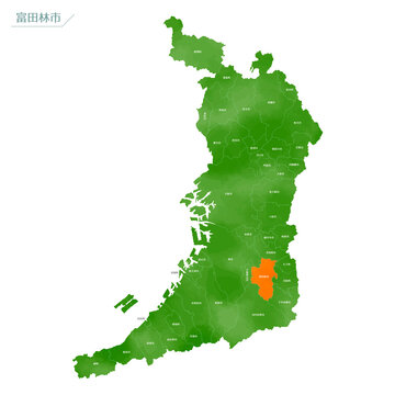 大阪府の白地図と市町村の合併情報