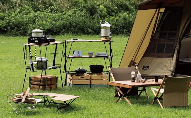 アイアンラック キャンプ 棚