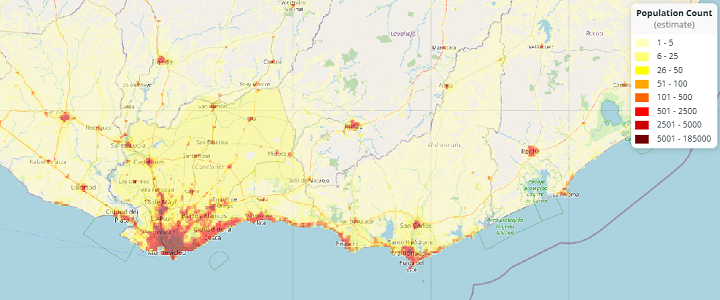 地図 · ウルグアイ · モンテビデオ