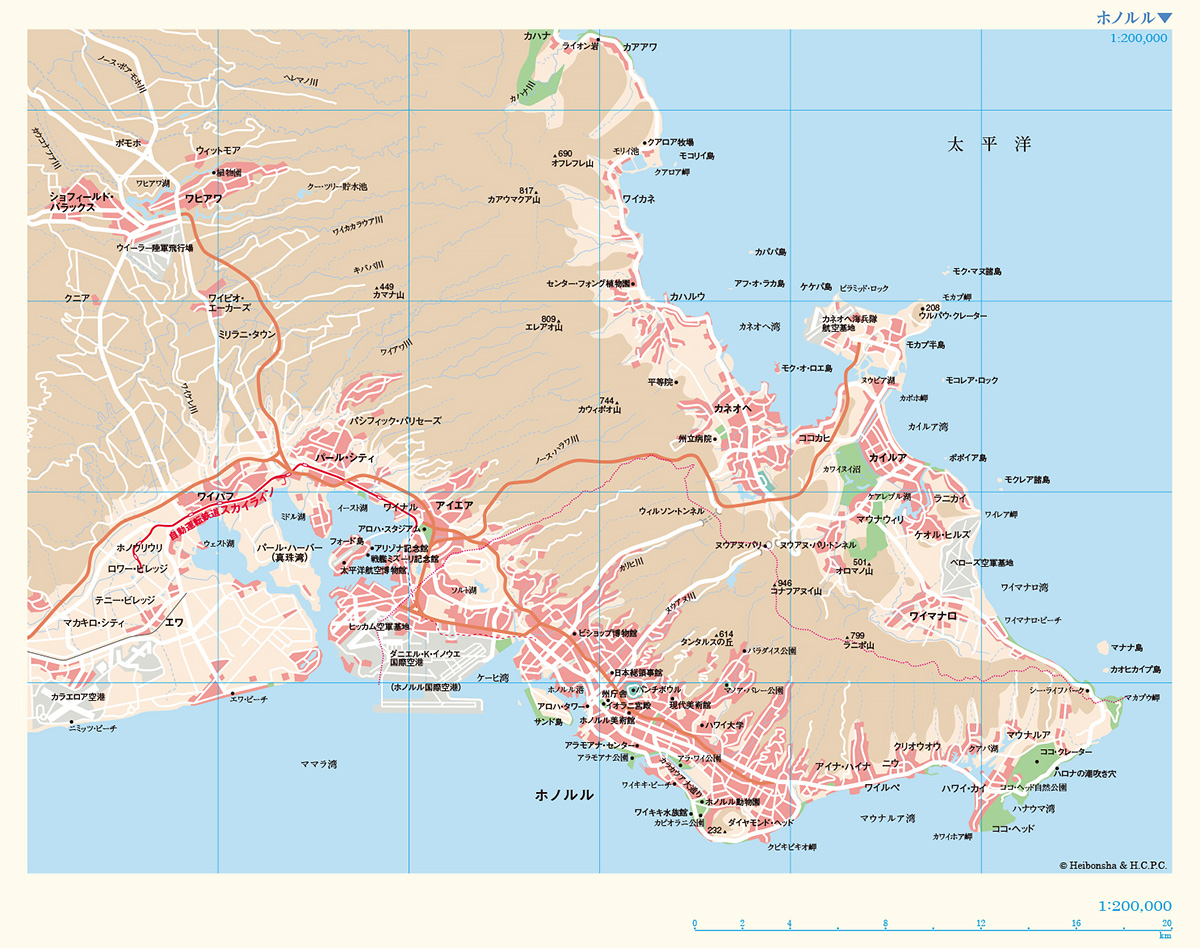 イラストで紹介・ワイキキ地図おすすめ MAPアロハジェニック