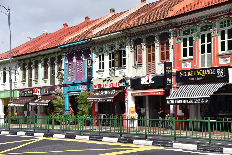 シンガポール、チャイナタウンの写真素材FYI00425921ストックフォトの Qlean Market キュリンマーケット