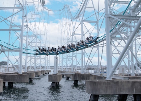 サーフコースター リヴァイアサン横浜・八景島シーパラダイスのジェットコースター乗車映像