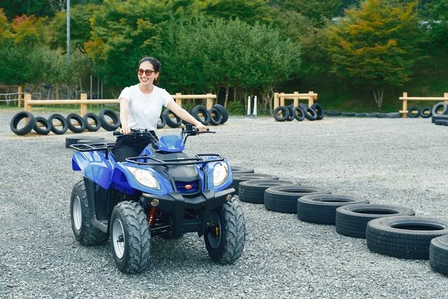 8月1日から始まりました るり渓のバギーエリア、 お陰さまで毎日たくさんの お客さまにご利用 いただいております。