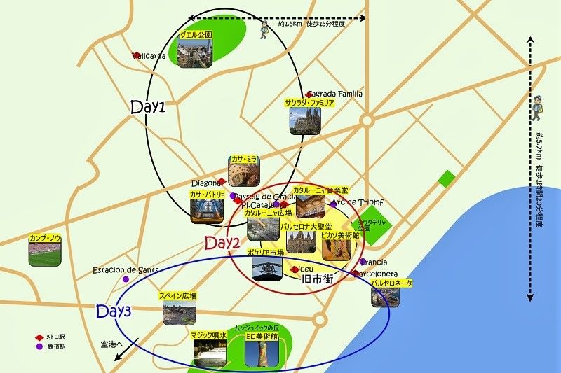 カンペキな観光計画！！ の、ハズ ＠スペイン・バルセロナ - ワキミチ見て歩き