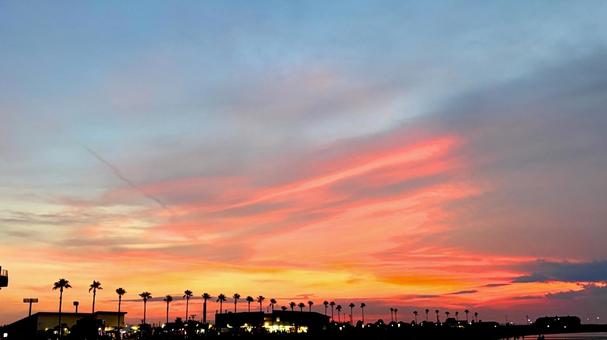 夏の風景夕焼け夕焼け屋外空ゆっくりと夕日の写真撮影 無料ダウンロードのための画像 - Pngtree