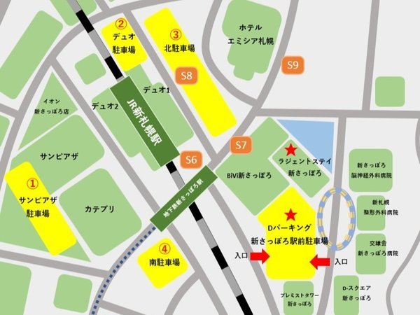 札幌駅・JRタワー 駐車場案内の決定版！土日も安い最大料金・無料割引・予約ならここ！駐車場の神様