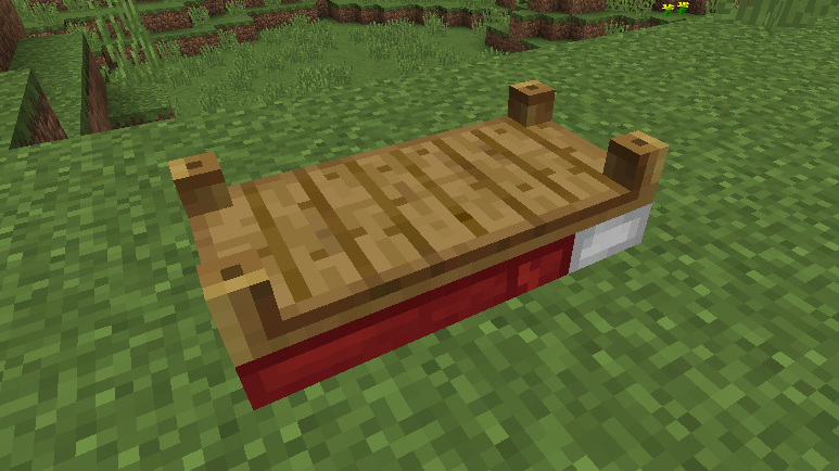 マイクラPE ベッドをユニークな柄に変更できるアドオン『Mobs Beds Add-On』 -