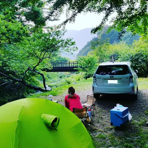福岡ローマン渓谷オートキャンプ場 川遊びに最適！付知川がすぐ隣！中津川と恵那のいいところ❇︎ なかえーな