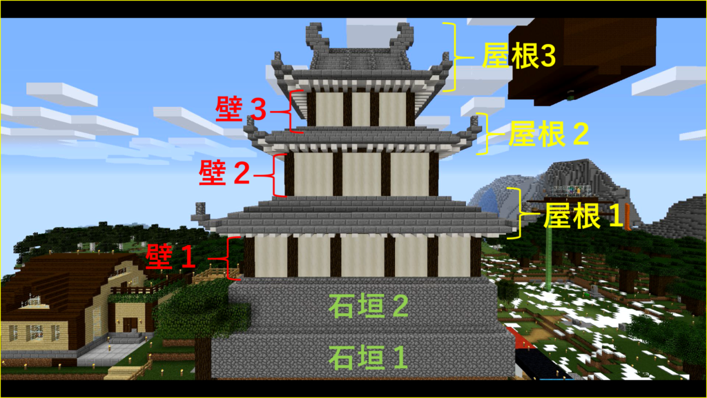 城内庭園を作ってお城完成！ – マイクラ初心者が行く