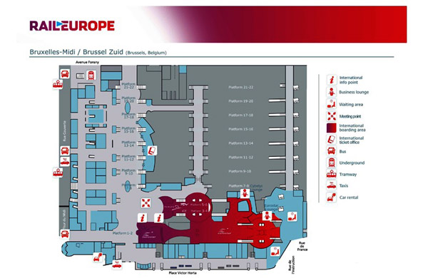 ブリュッセル中央駅の表情を探る