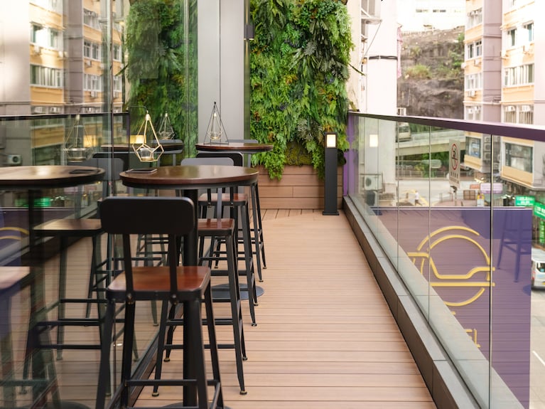 ディズニーランドホテル バルコニーからの景色香港ディズニーランドFTW旅行記✨