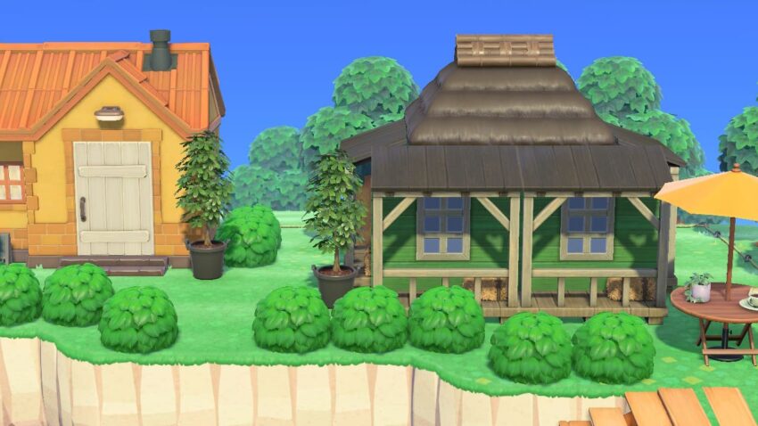 あつ森 案内所の裏にあるタヌキ商店せいぶのまちなみを使ったレイアウト 新家具島クリエイトAnimal