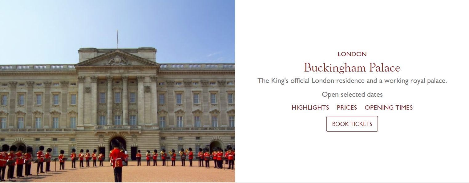 バッキンガム宮殿の入場チケット