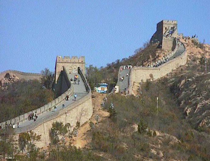 万里の長城、ストリートビュー古代の建物写真で見る私たちの世界の驚異