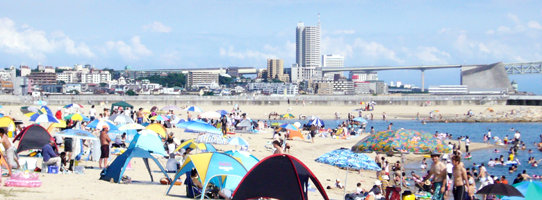 大蔵海岸海水浴場の砂浜がさらさらふかふかで気持ちいい - じーあーるえす１８４