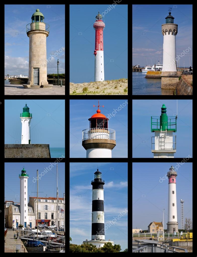 日没時にフランスのブルターニュのピンクの花崗岩の海岸にあるプルーマナッハ灯台 ストックフォト - Getty