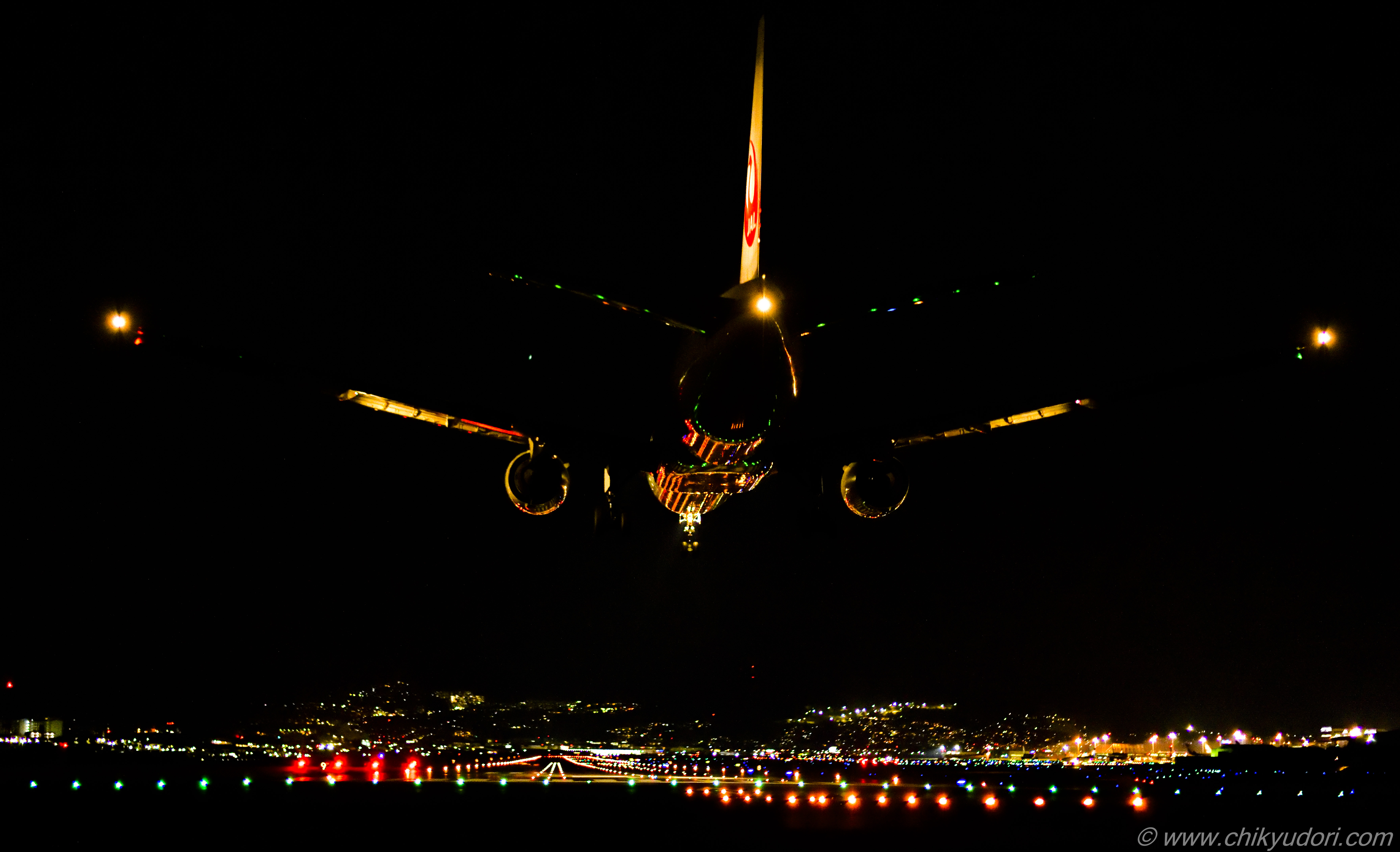 千里川土手で夕景、夜景写真 - Astechno の hikokiphoto