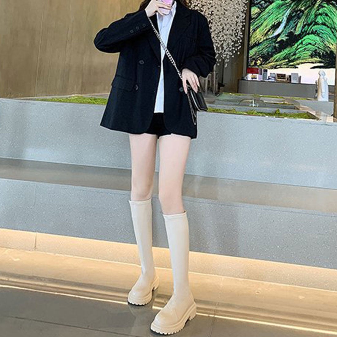 miniministore ロングブーツ ブーツレディース 韓国