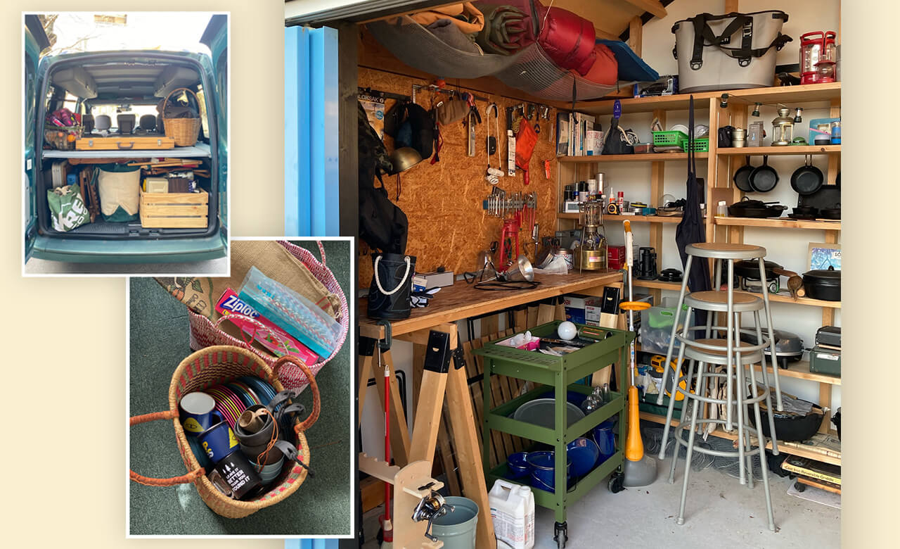 キャンプ用品収納のアイデア・おすすめ商品・おしゃれな実例RoomClip ルームクリップ