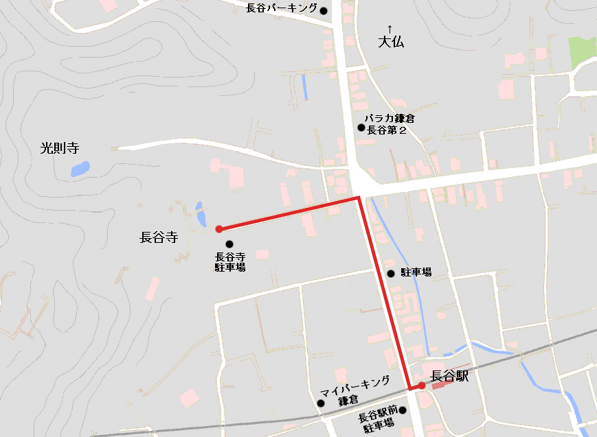 最寄り駅の長谷駅から鎌倉大仏へのアクセスバス・タクシー・レンタサイクル・人力車鶴岡八幡宮-御朱印