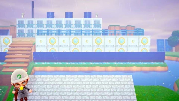 あつ森 桟橋と砂浜のレイアウト～かっぺいの離島ツアーの待合スペース～ -